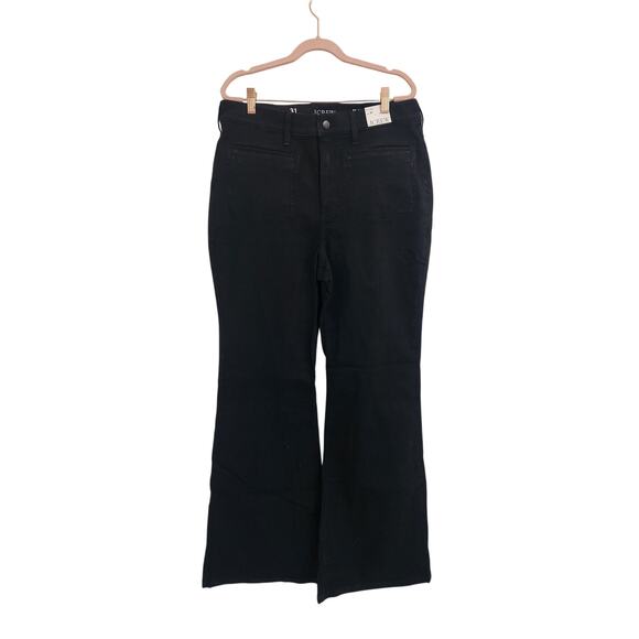 NWT J. Crew High-Rise Flare Jean Black 31 - Picture 5 of 11